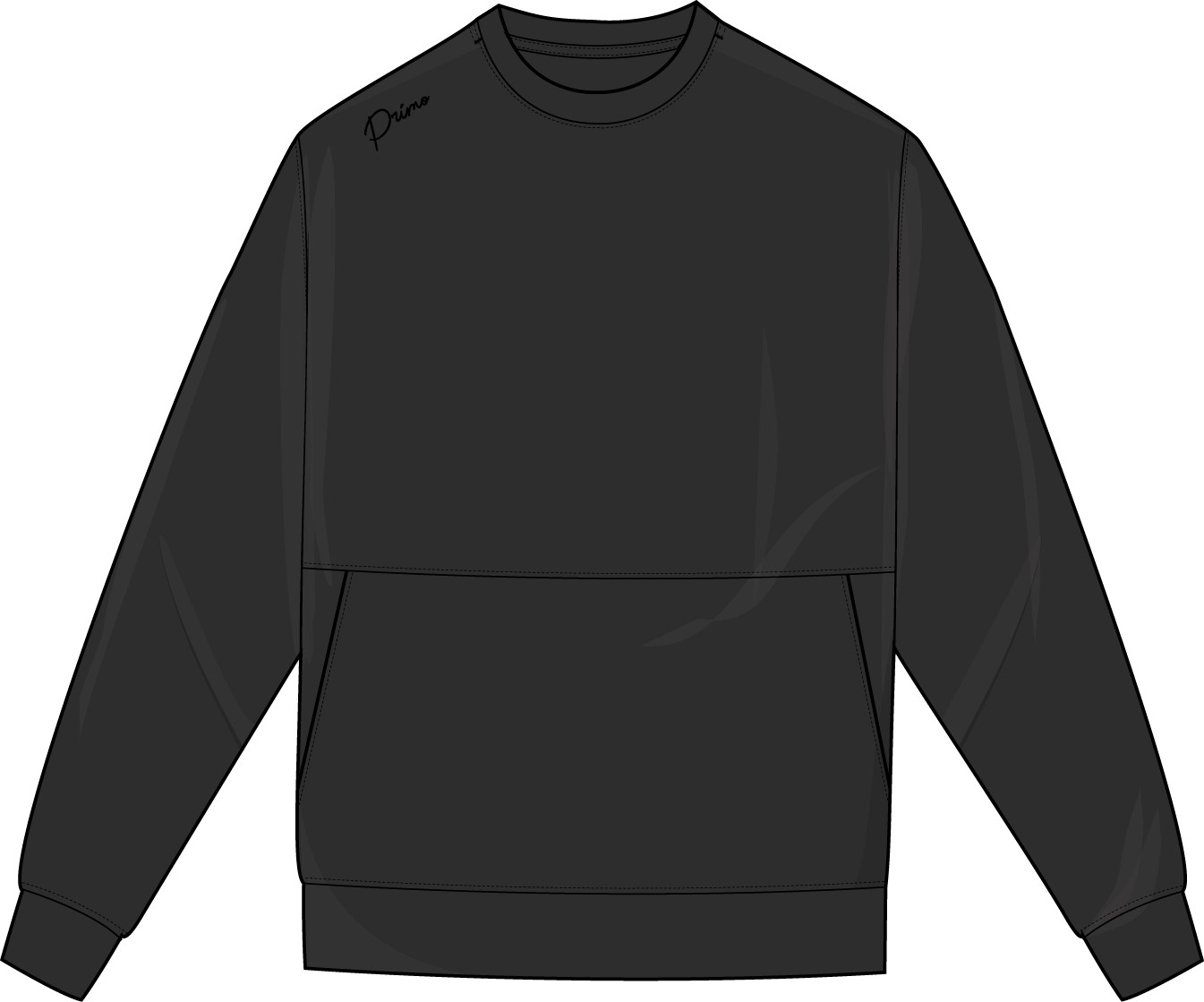 Primo Fairway Crew Neck (Black)